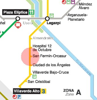 Parada de Metro más cercana al Tanatorio M40 Madrid