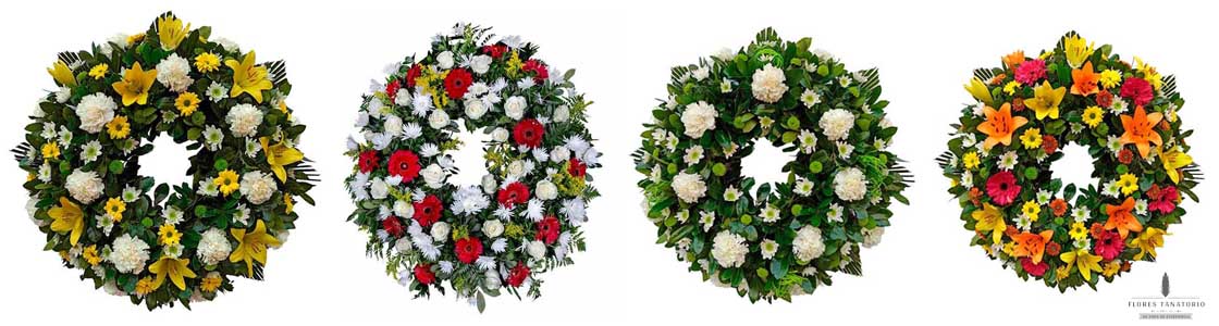 Coronas de Flores para Funeral - Coronas Funerarias Urgentes para el tanatorio NORTE