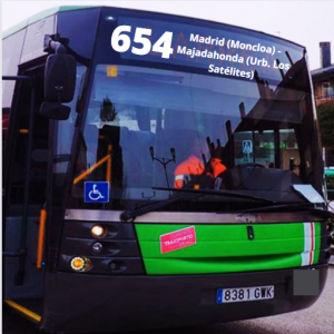 654 Es el Autobús para el tanatorio de Majadahonda NUEVO desde el intercambiador de Moncloa en Madrid Capital