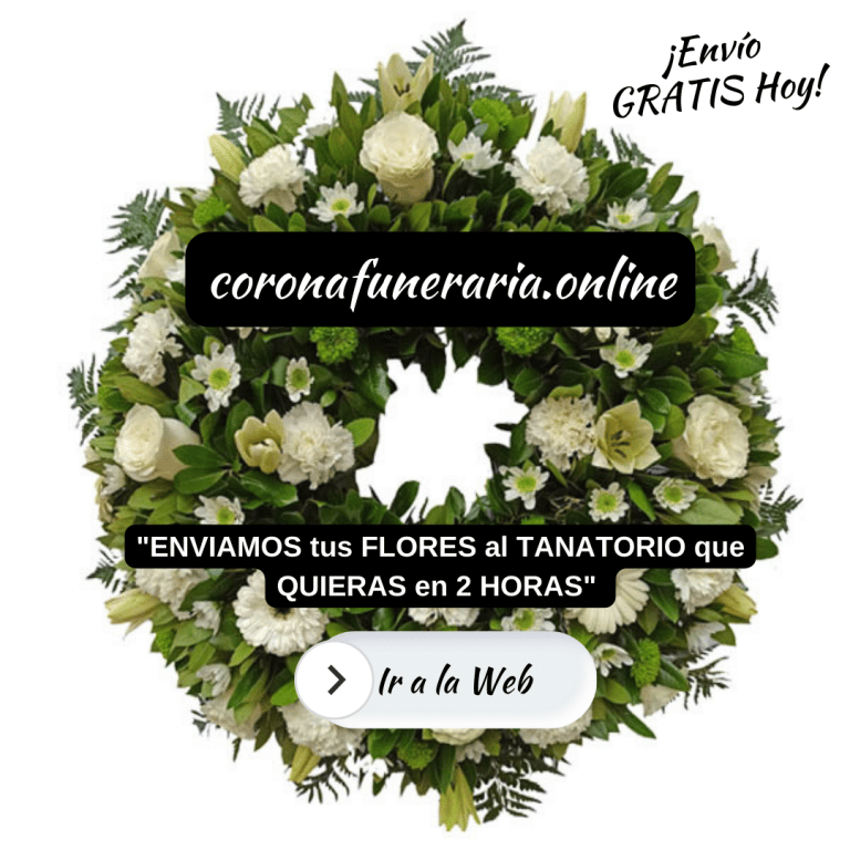 corona funeraria flores funeral para tanatorios Madrid